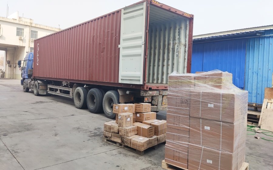 Two 40HC containers loaded for African