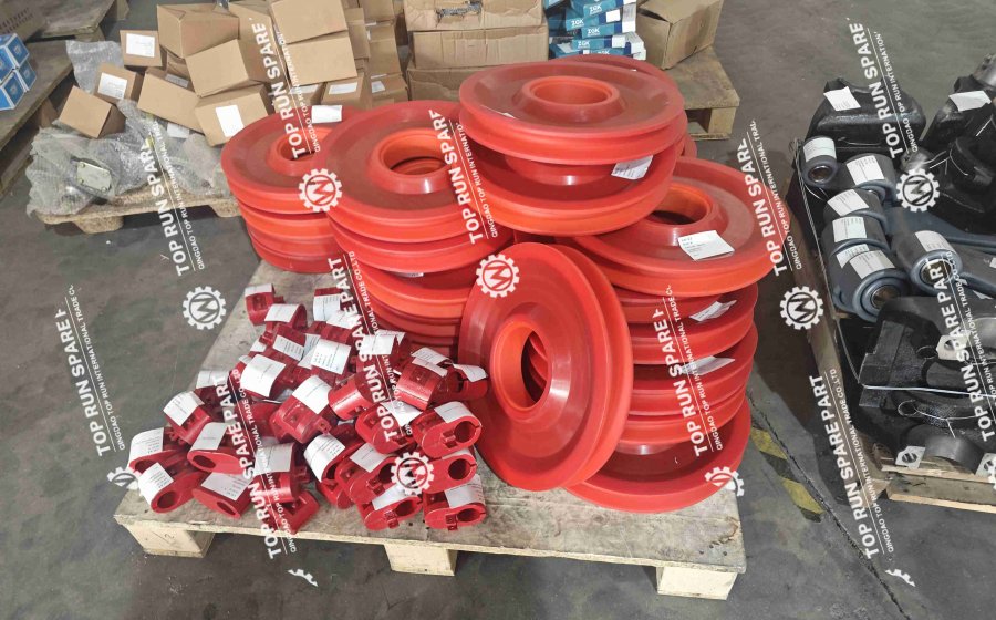 Truck crane parts package work in progress