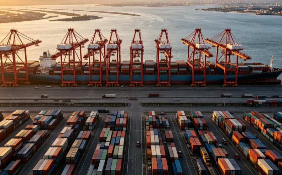 What ports are commonly used for shipping machinery parts from QINGDAO TOP RUN?